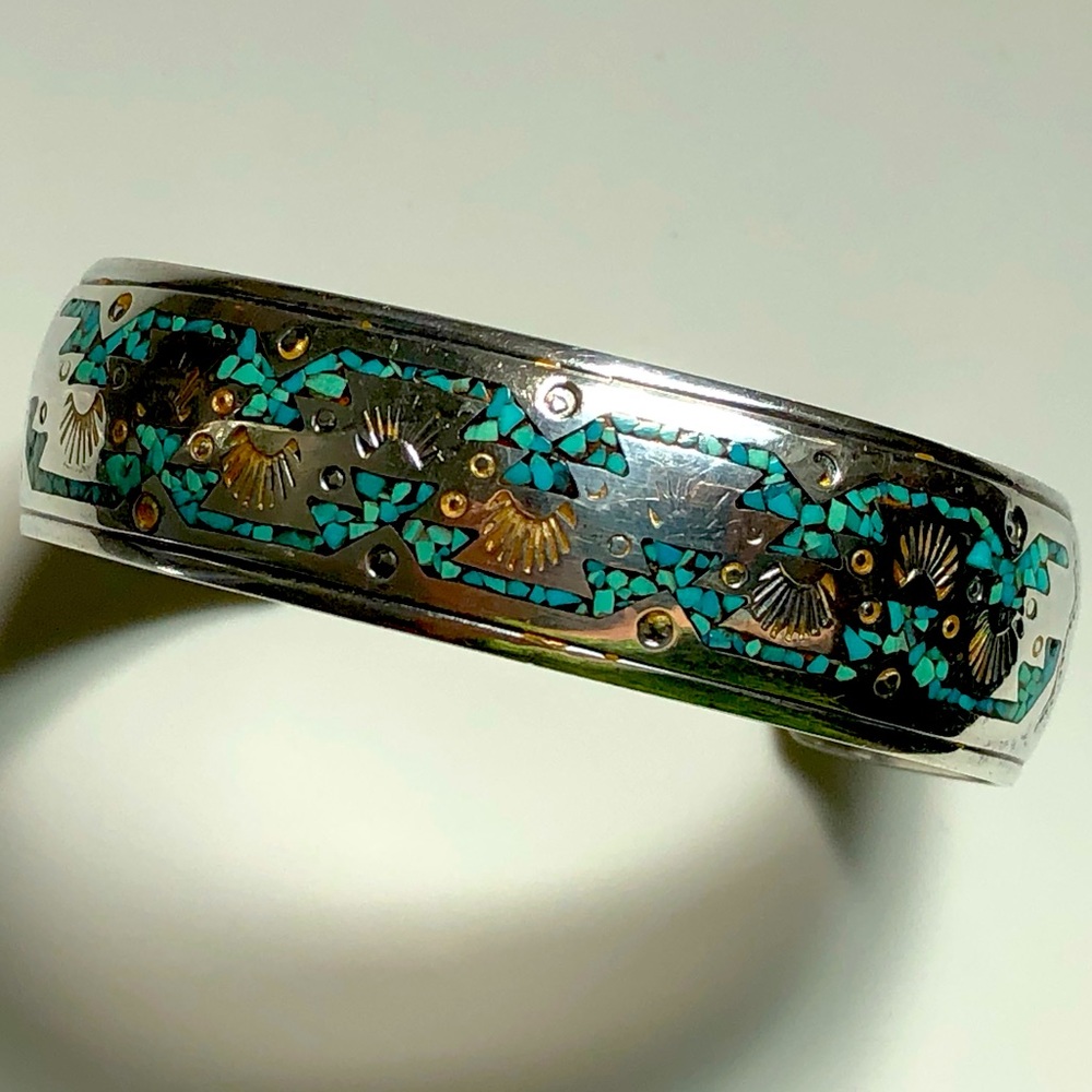 NAKAI Navajo turquoise bracelet cuff